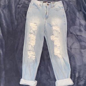 Hollister Distressed Mom Jeans